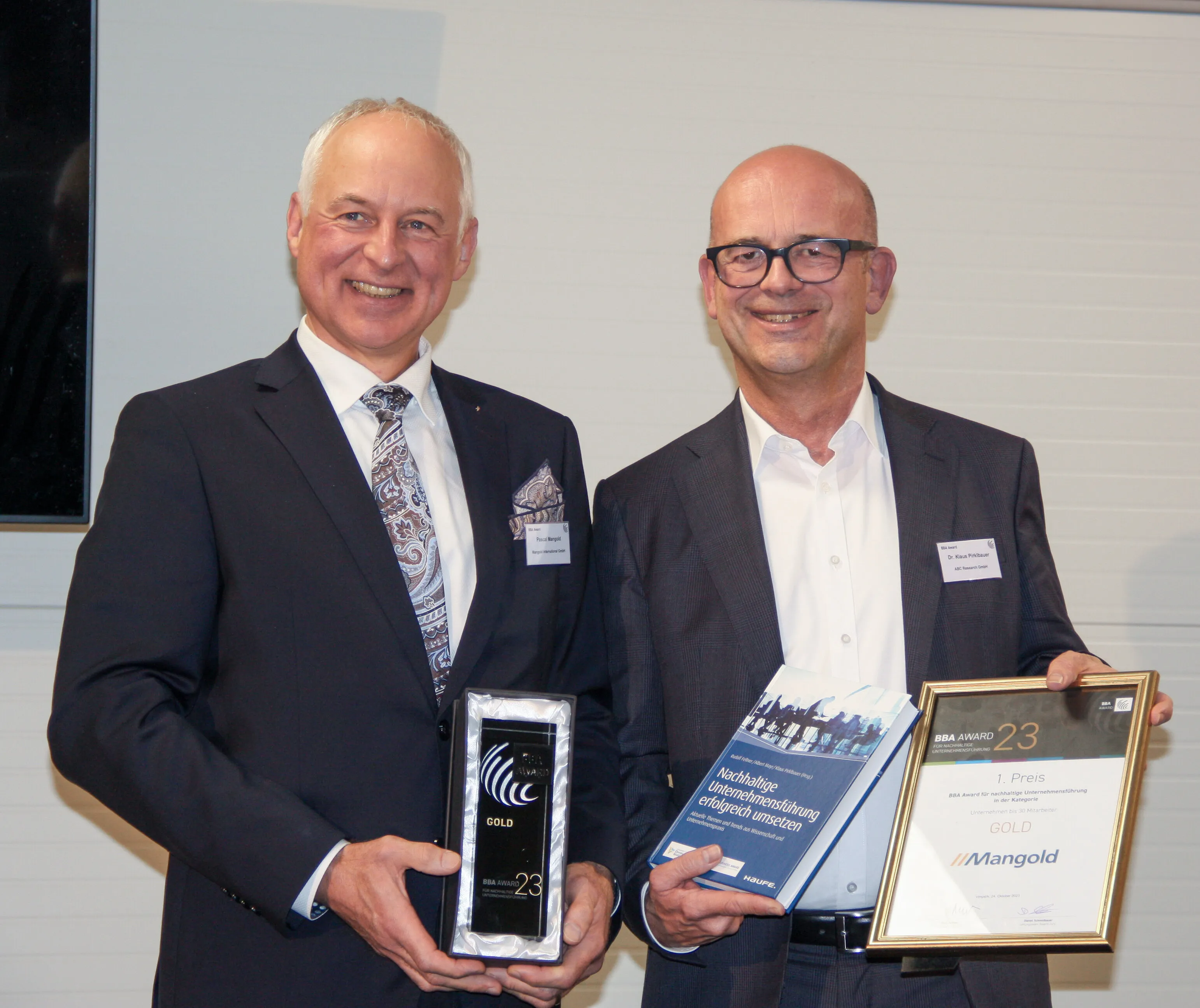 Accepting Best Business Award 2023