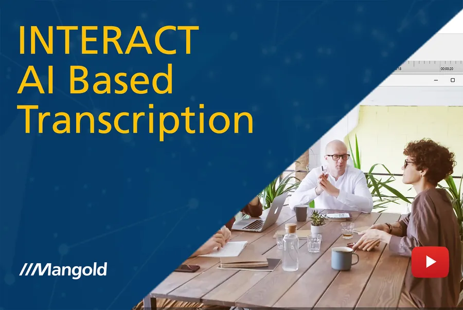 AI-Based Transcription in INTERACT: Automated Speech-to-Text with Speaker Recognition