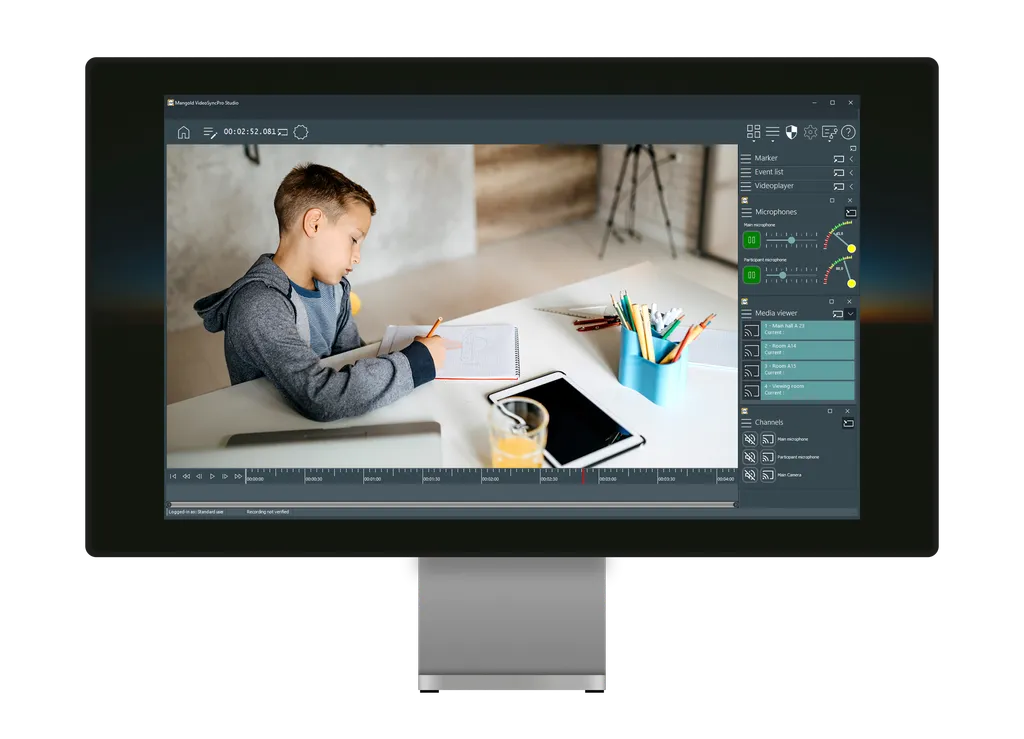 Recording of a Child on a Monitor
