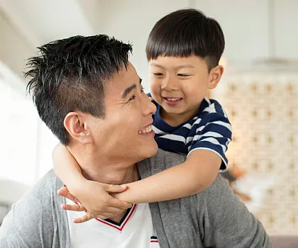 Father and child interaction study