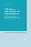 Book cover: Früher Fremdsprachenerwerb im Elementarbereich