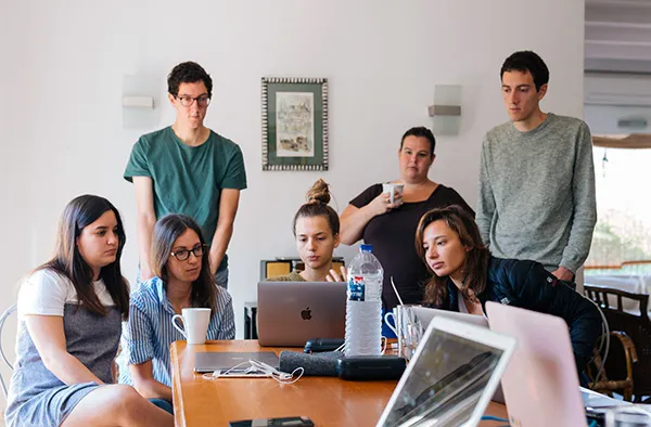 Students conducting human factors research