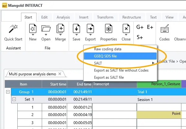 Mangold INTERACT GSEQ Export