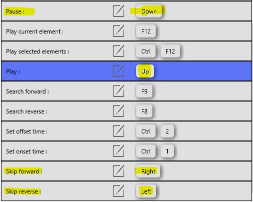 Mangold INTERACT changed keyboard shortcuts