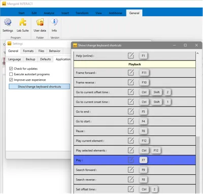 INTERACT - Video Control Keyboard Shortcuts