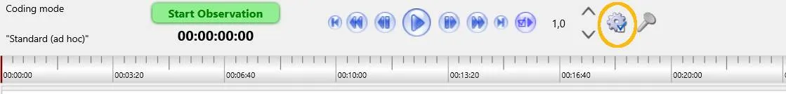 INTERACT video control toolbar