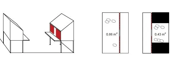 Small and large nest designs for laying hen study