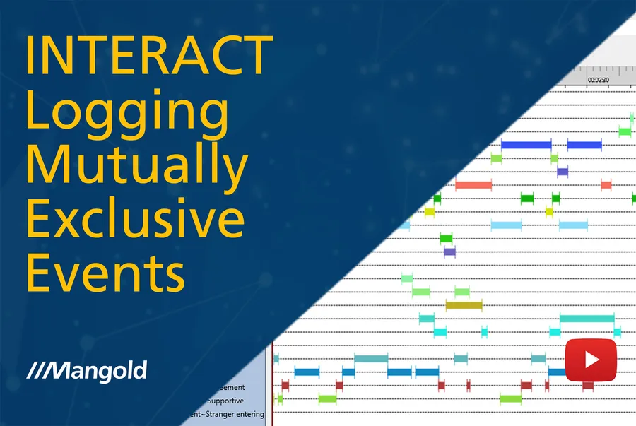 Learn how to efficiently log mutually exclusive codes in INTERACT for comprehensive behavioral analysis without overlapping events.