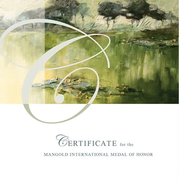 Mangold Medal of Honor Certificate