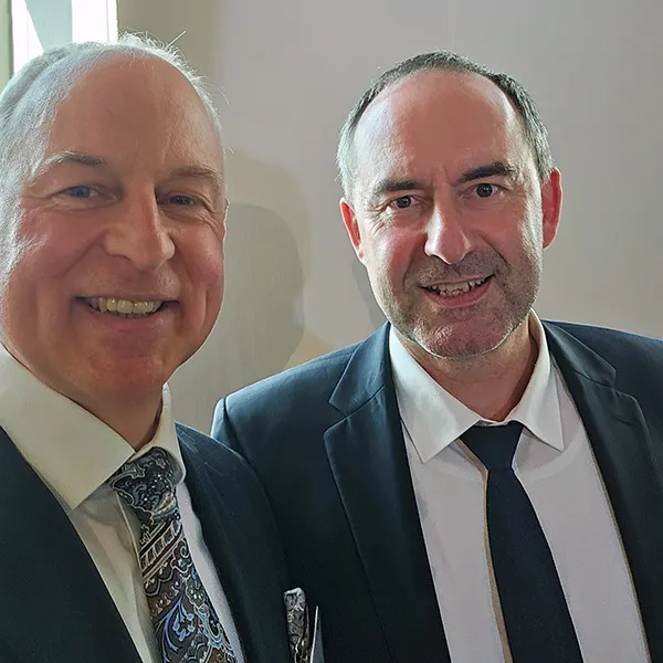 Pascal Mangold with Hubert Aiwanger