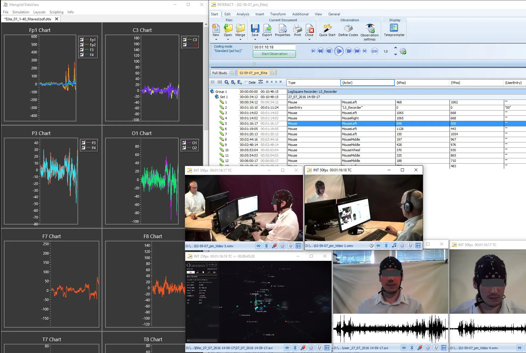 YouTube thumbnail showing DataView physiological data integration with INTERACT