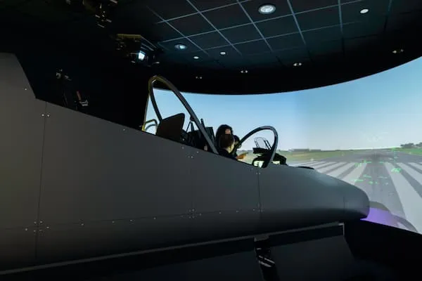 Flight simulator for pilot training