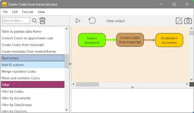 INTERACT Workflow - Create Codes from Transcripts